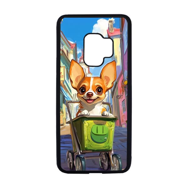 Børn Sød Tegneserie Chihuahua Hund Samsung Galaxy S9 Mobiltelefon Dække