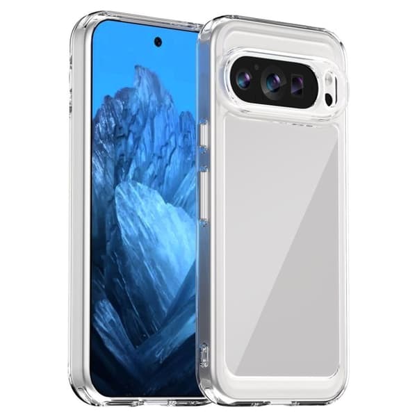 Google Pixel 9 / 9 Pro skal med akrylram - Transparent