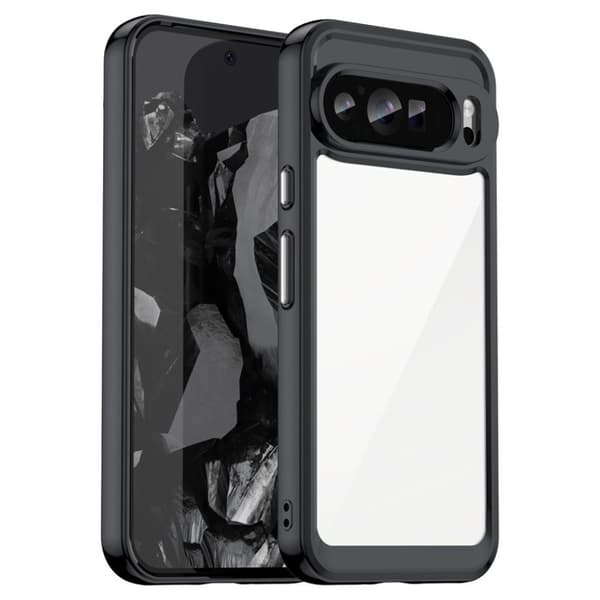 Google Pixel 9 Pro XL skal med akrylram - Svart