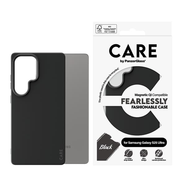 CARE by PanzerGlass Samsung Galaxy S25 Ultra Kuori Fashionable MagSafe Musta