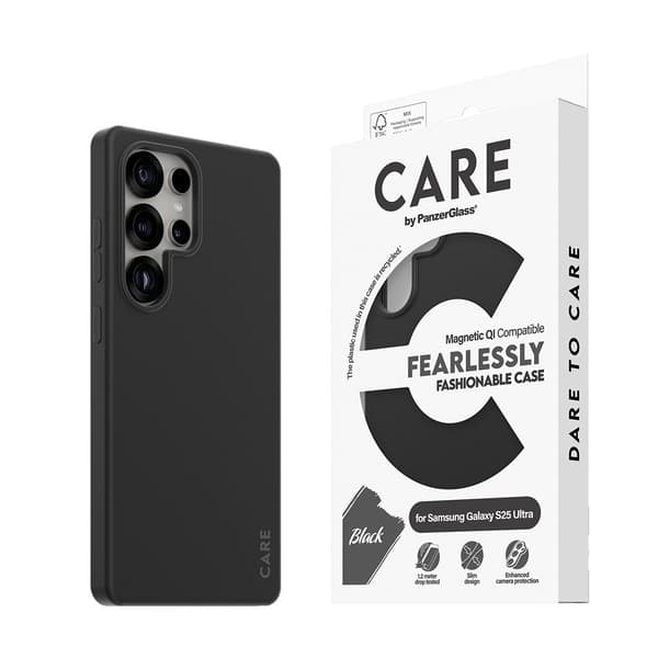 CARE by PanzerGlass Samsung Galaxy S25 Ultra Kuori Fashionable MagSafe Musta