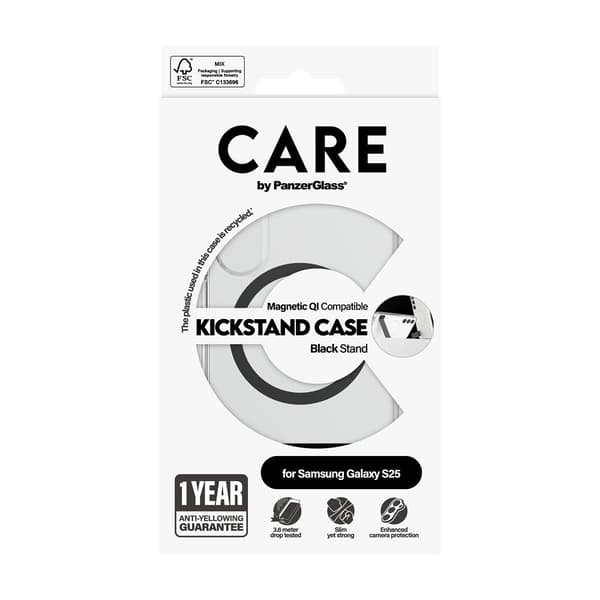 CARE by PanzerGlass Samsung Galaxy S25 Cover Kickstand MagSafe Sort