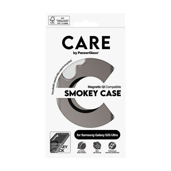 CARE by PanzerGlass Samsung Galaxy S25 Ultra Skal Smokey MagSafe Svart