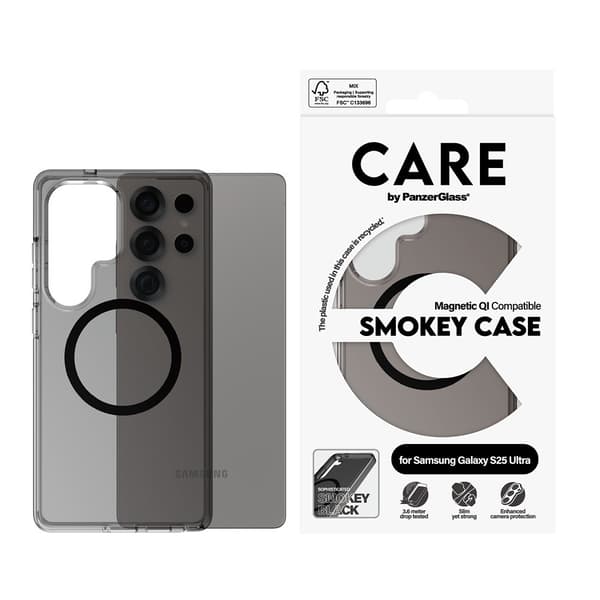CARE by PanzerGlass Samsung Galaxy S25 Ultra Skal Smokey MagSafe Svart
