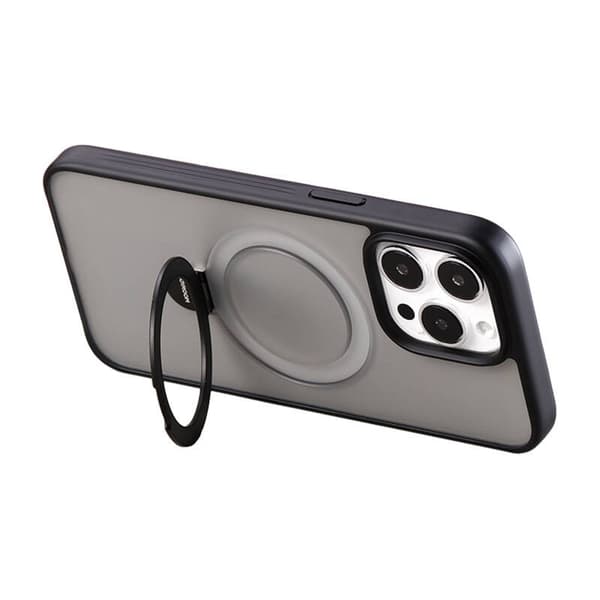 Joyroom JR-BP004 magnetiskt skyddsfodral med hållare för iPhone 15 (svart)