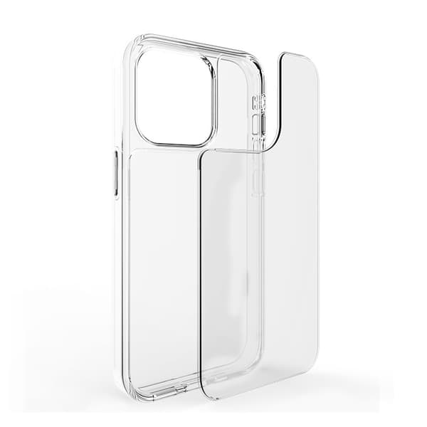 INF Gennemsigtigt Cover til iPhone - Stødsikkert Transparent TPU & PC Aftageligt Cover iPhone 16 Pro Max