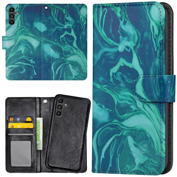 Samsung Galaxy S24 FE - Lommebok Deksel Marmor