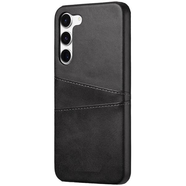 Retro deksel med kortholder Samsung Galaxy S25 - Mørkegrå