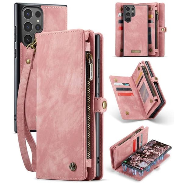 CaseMe mobilfodral 008 8-kort Samsung Galaxy S25 Ultra - Rosa
