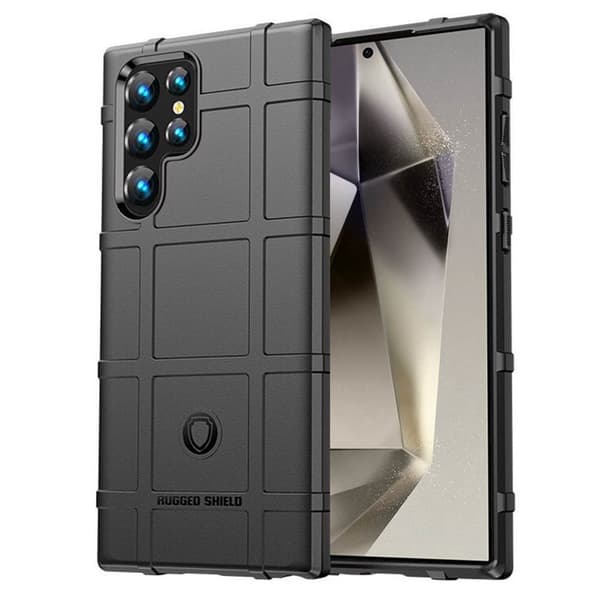 Rugged Shield cover Samsung Galaxy S25 Ultra - Sort