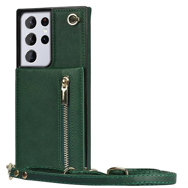 Zipper necklace case Samsung Galaxy S25 Ultra - Grön
