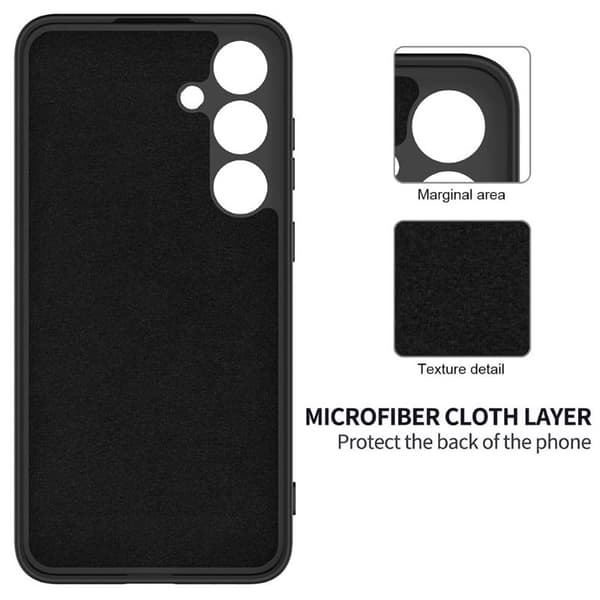 Liquid silikone cover Samsung Galaxy A26 5G - Sort