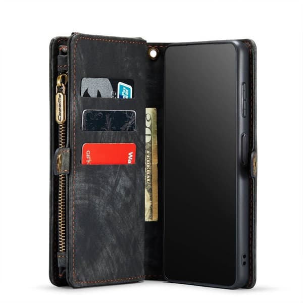 CaseMe mobilcover 008 8-kort Samsung Galaxy A36 5G - Sort/grå