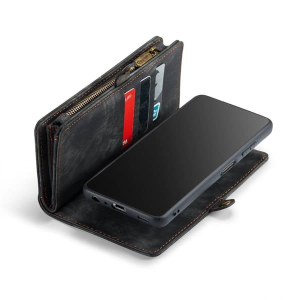 CaseMe mobilcover 008 8-kort Samsung Galaxy A36 5G - Sort/grå