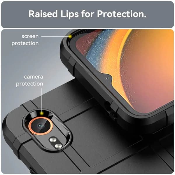 Rugged Shield deksel Samsung Galaxy Xcover 7 Pro - Svart