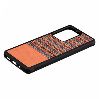 Mobiltelefonfodral, fodral till Galaxy S20 Ultra browny rutig svart, Man&Wood