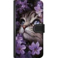 Miniatyrbild 3 av 3: Sony Xperia 5 IV Plånboksfodral Kat och blommor