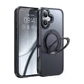 Pikkukuva 3 / 4: McDodo PC-4931 MagSafe kotelo iPhone 16 Plus -puhelimelle jalustalla (musta)