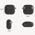 Miniatyrbild 5 av 5: AirPods 4 Skal Med Karbinhake Inkl. Fodral Svart