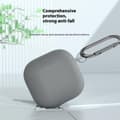 Miniatyrbild 3 av 6: AirPods 4 Skal Med Karbinhake Silikon Ljus Blå