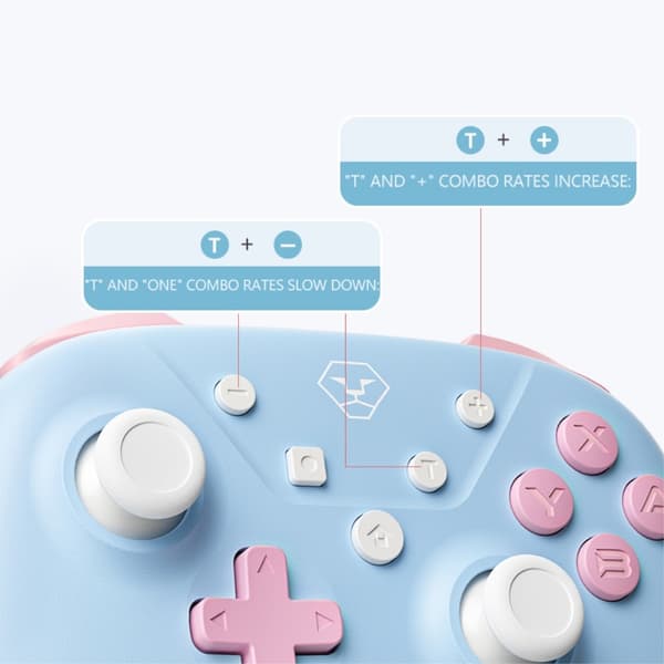 AOLION Trådlös Handkontroll För Switch/PC/iOS/Android Vit
