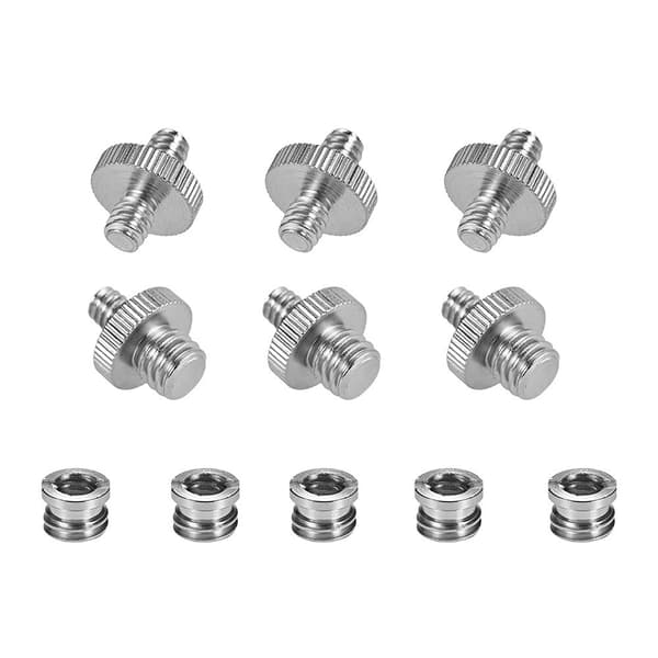 11-PACK 1/4" & 3/8" Skruv Adapter För Kamera