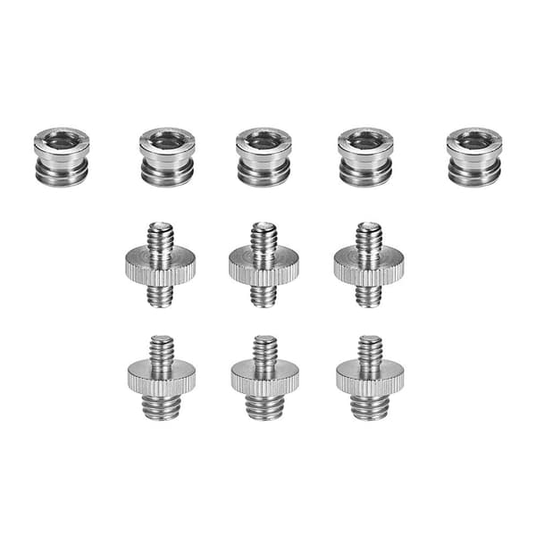 11-PACK 1/4" & 3/8" Skruv Adapter För Kamera