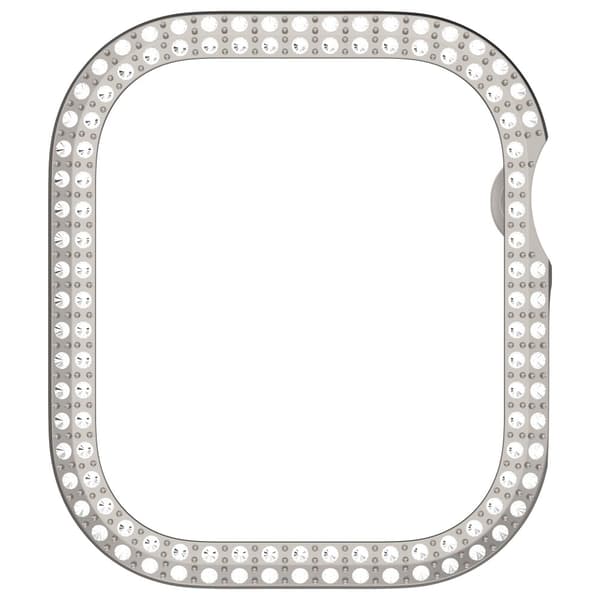 Apple Watch 10 46 mm Skal Rhinestone Grå