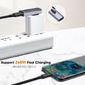 Miniatyrbild 3 av 6: CableCreation USB-C Hona - USB-C Hane Adapter Grå