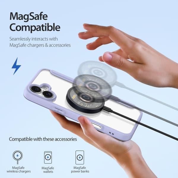 DUX DUCIS iPhone 16 Fodral MagSafe Skin X Pro Lila