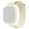 Miniatyrbild 1 av 5: Fitbit Versa 4/Sense 2 Armband Justerbar Nylon Off White