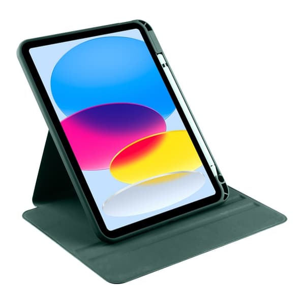 iPad Air 13 2025/2024 Fodral Hybrid Rotation Pennhållare Grön