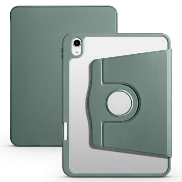 iPad Air 13 2025/2024 Fodral Hybrid Rotation Pennhållare Grön