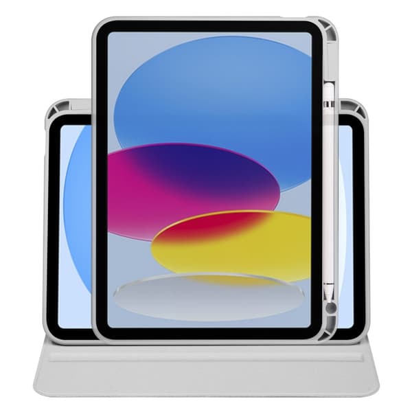 iPad Air 13 2025/2024 Fodral Hybrid Rotation Pennhållare Grå