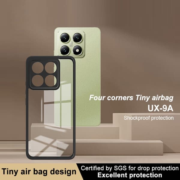 IMAK Xiaomi 14T Skal Hybrid Transparent / Svart