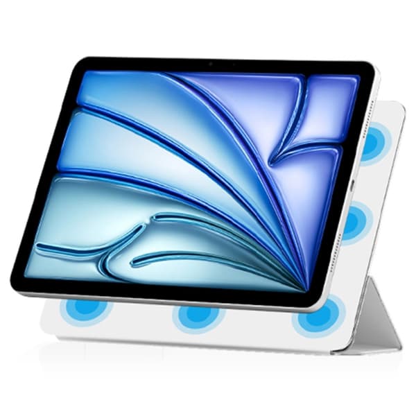 iPad Air 13 2025/2024 2in1 Magnetiskt Fodral Vit