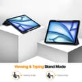 Miniatyrbild 4 av 6: iPad Air 13 2025/2024 Fodral Tri-Fold Pennhållare Mörk Blå