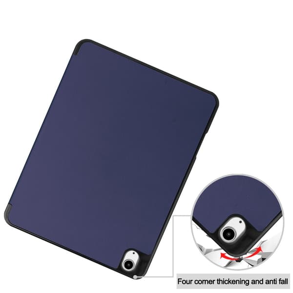 iPad Air 13 2025/2024 Fodral Tri-Fold Pennhållare Mörk Blå