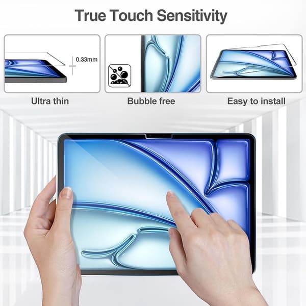 iPad Air 13 2025/2024 2-PACK Skärmskydd Härdat Glas