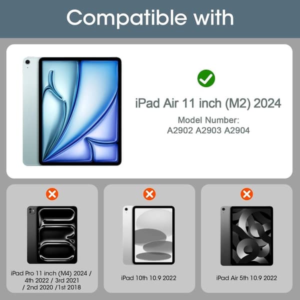 iPad Air 13 2025/2024 2-PACK Skärmskydd Härdat Glas