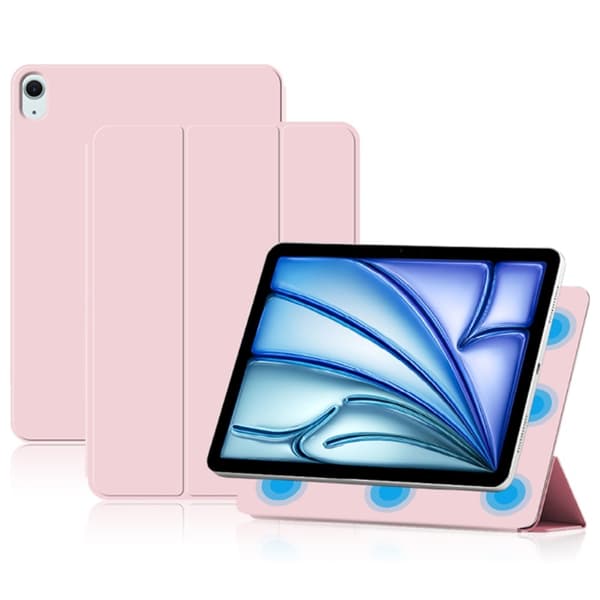 iPad Air 13 2025/2024 2in1 Magnetiskt Fodral Rosa