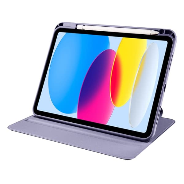 iPad Air 13 2025/2024 Fodral Hybrid Rotation Pennhållare Lila