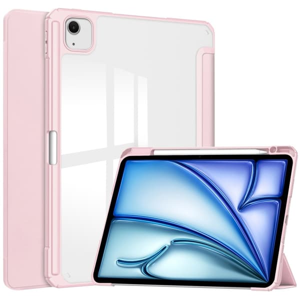 iPad Air 13 2025/2024 Fodral Hybrid Med Pennhållare Rosa
