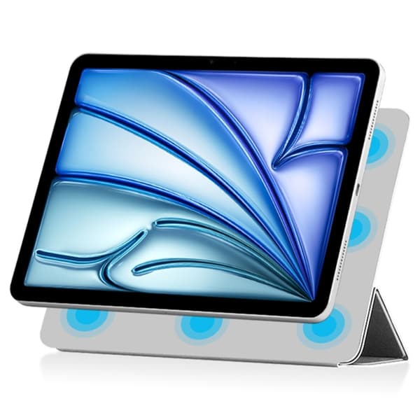 iPad Air 13 2025/2024 2in1 Magnetiskt Fodral Grå