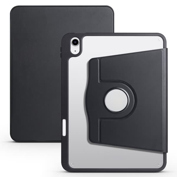 iPad Air 13 2025/2024 Fodral Hybrid Rotation Pennhållare Svart
