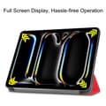 Miniatyrbild 3 av 6: iPad Pro 11 2024 Fodral Tri-Fold Röd