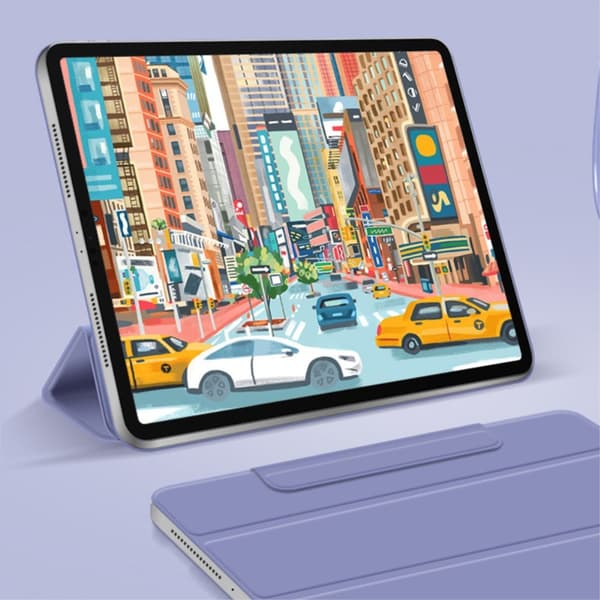 iPad Air 13 2025/2024/Pro 12.9 2022-2020/2018 Fodral Tri-Fold