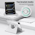Miniatyrbild 3 av 6: iPad Pro 11 2024 Fodral Hybrid Rotation Pennhållare Vit