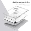 Miniatyrbild 6 av 6: iPad Pro 11 2024 Fodral Hybrid Rotation Pennhållare Vit