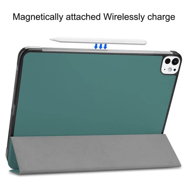 iPad Pro 11 2024 Fodral Tri-Fold Grön